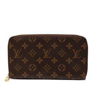Louis Vuitton Monogram Zippy Organizer M62581 Brown PVC Leather Women's Louis